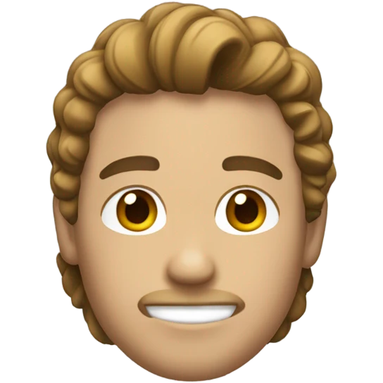 persona blanca, castaña con rulos  emoji