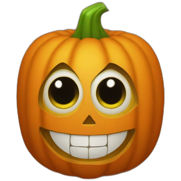 Pumpkin head redemon eyes red emoji