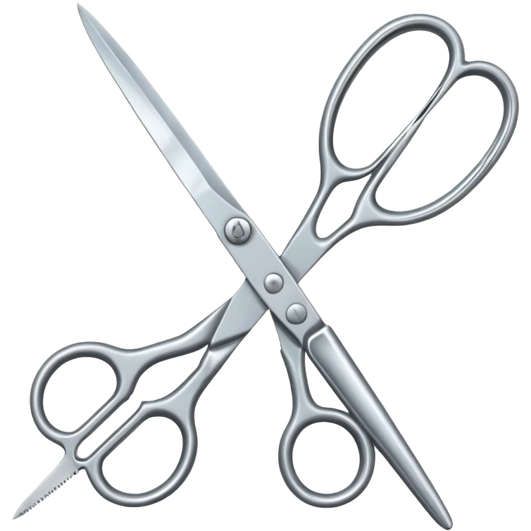 One metal scissors emoji