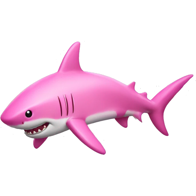 Pink shark  emoji