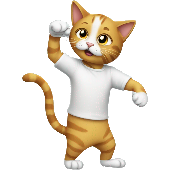 Dabbing cat emoji