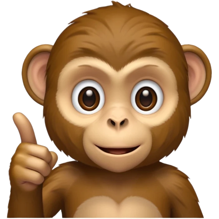 monkey pointing forward emoji