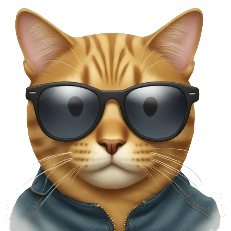 Cat with sunglasses emoji