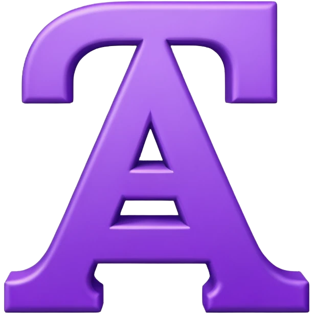 purple capital letter alphabet emoji