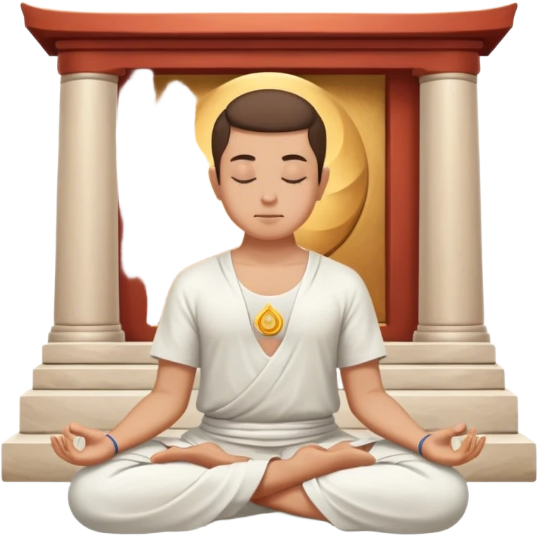 meditater temple emoji