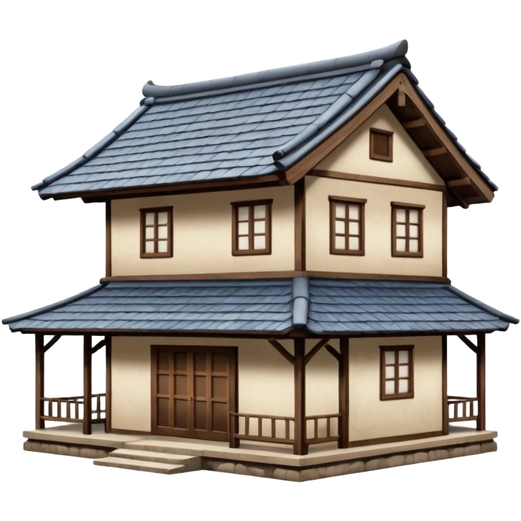 japan style wood house emoji