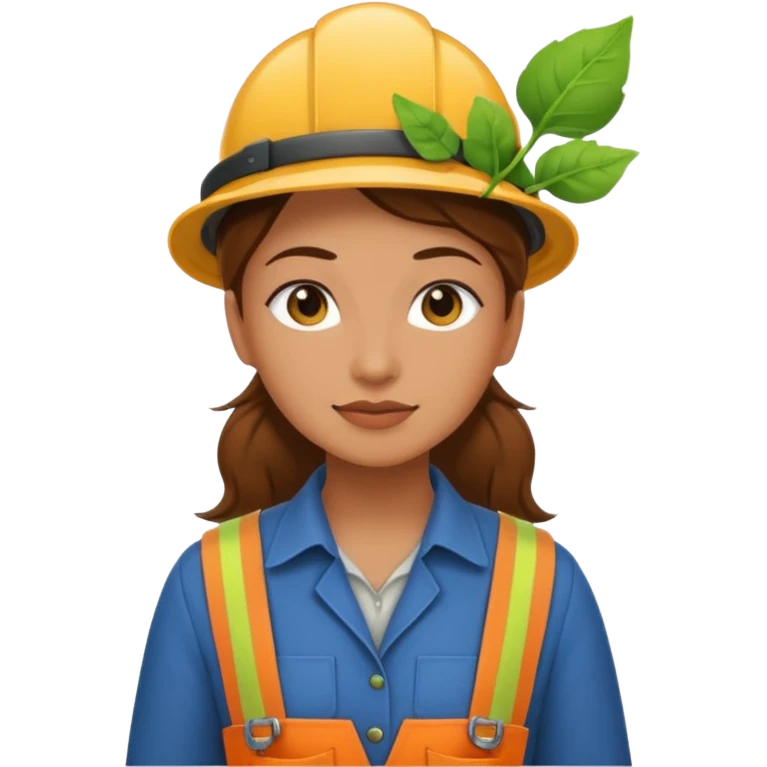 female beanstalk worker emoji