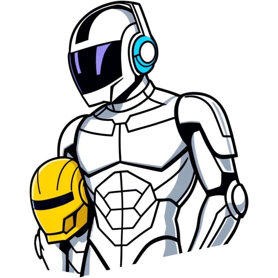 Half Josh King Madrid Half Silver Surfer Cyborg Daftpunk Glow emoji