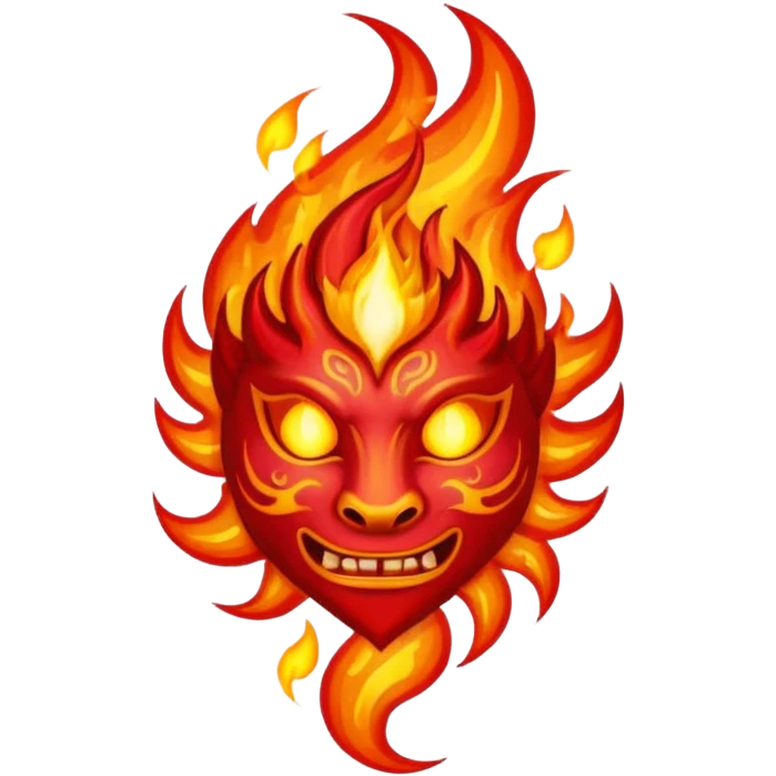 fire elemental tattoo emoji