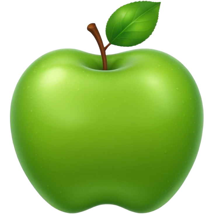 cute green aplle emoji