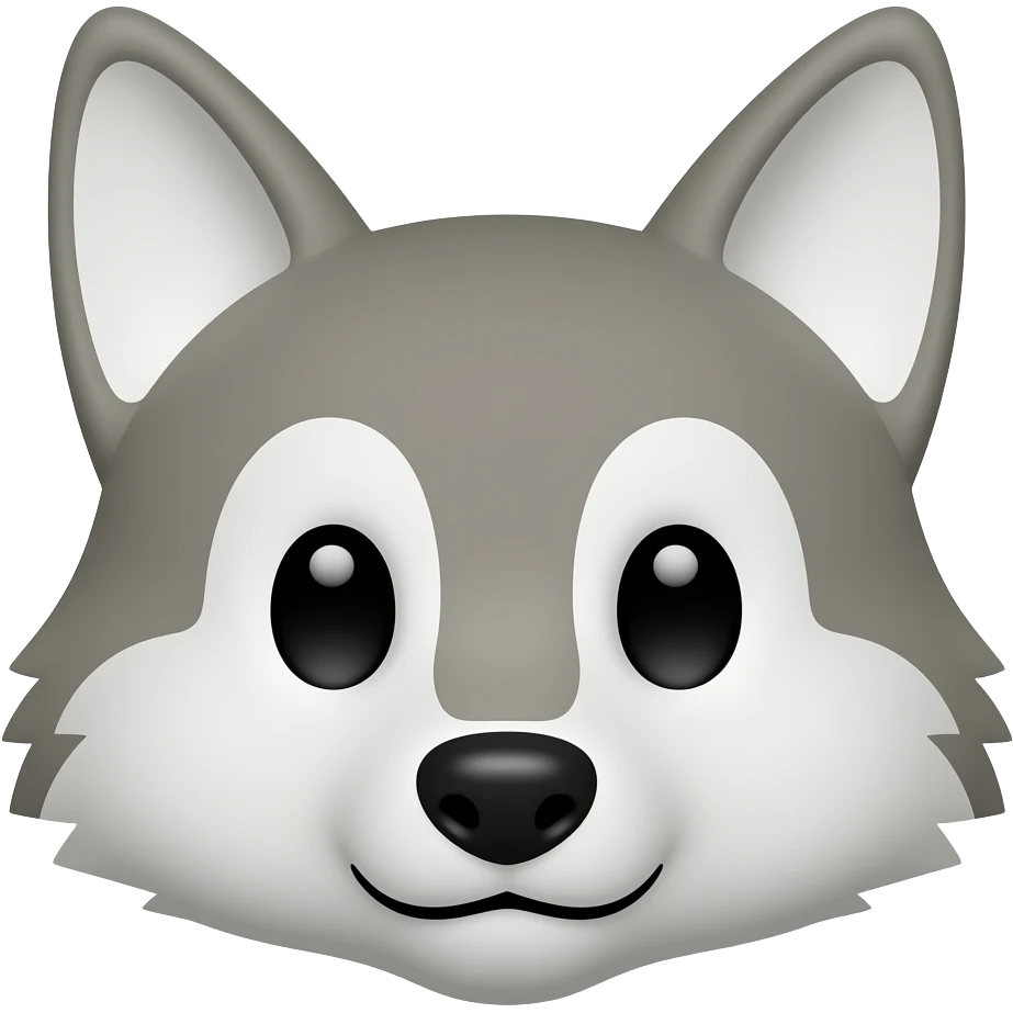Wolf ears without face emoji