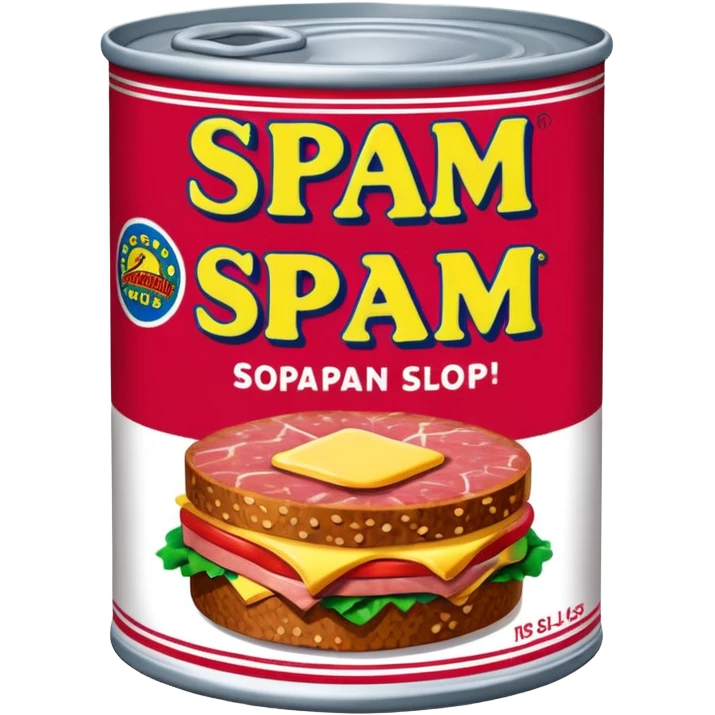 pop art SPAM meat slop advertisement warhol landscape  emoji