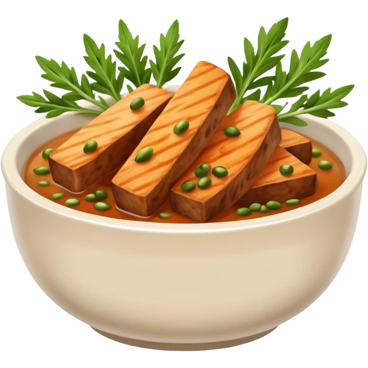 brown stock in bowl emoji