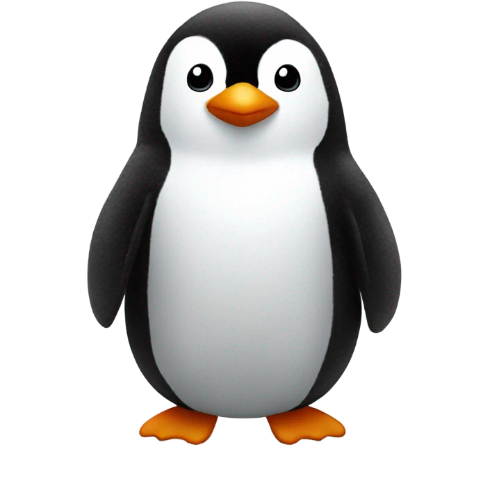Penguin wearing a fluffy coat emoji