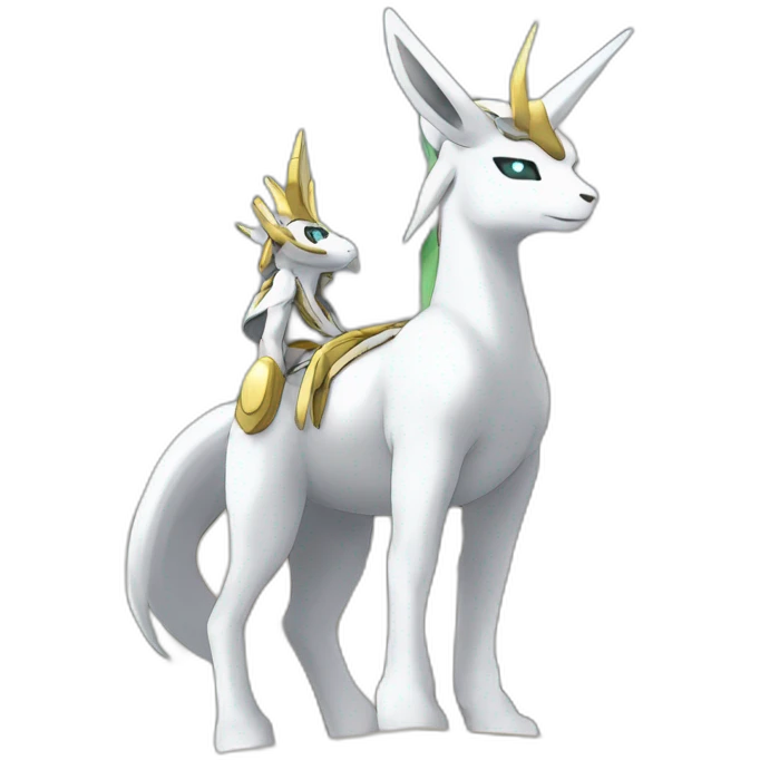 Arceus au dessus du temple de Sinnoh emoji