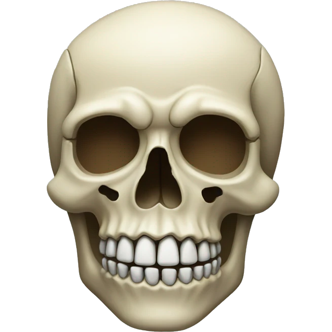 skull with enormous feet emoji
