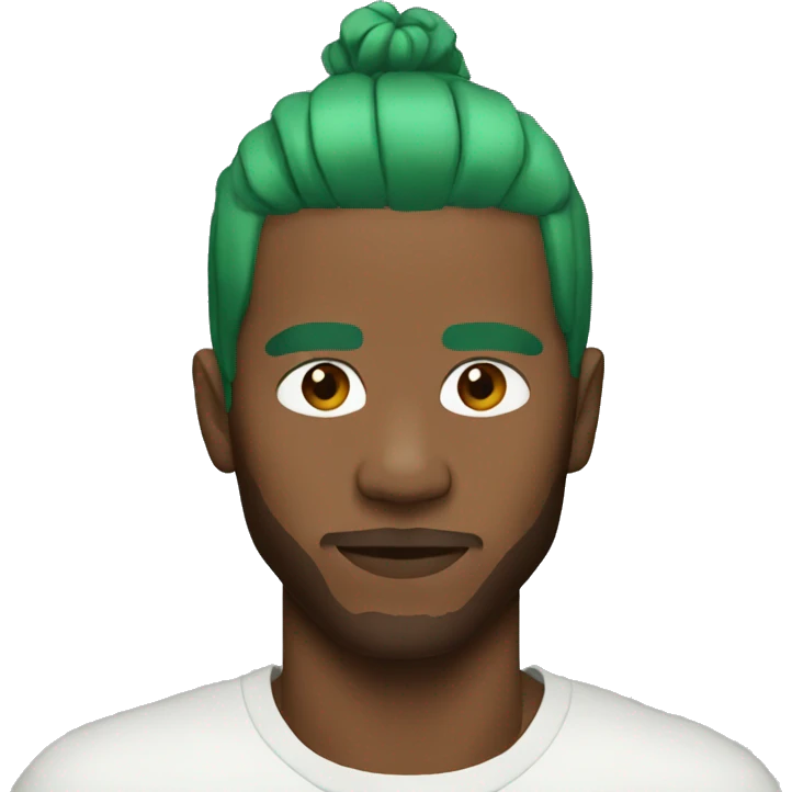 Frank ocean with green hair emoji