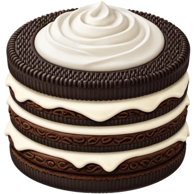 A stylish oreo emoji
