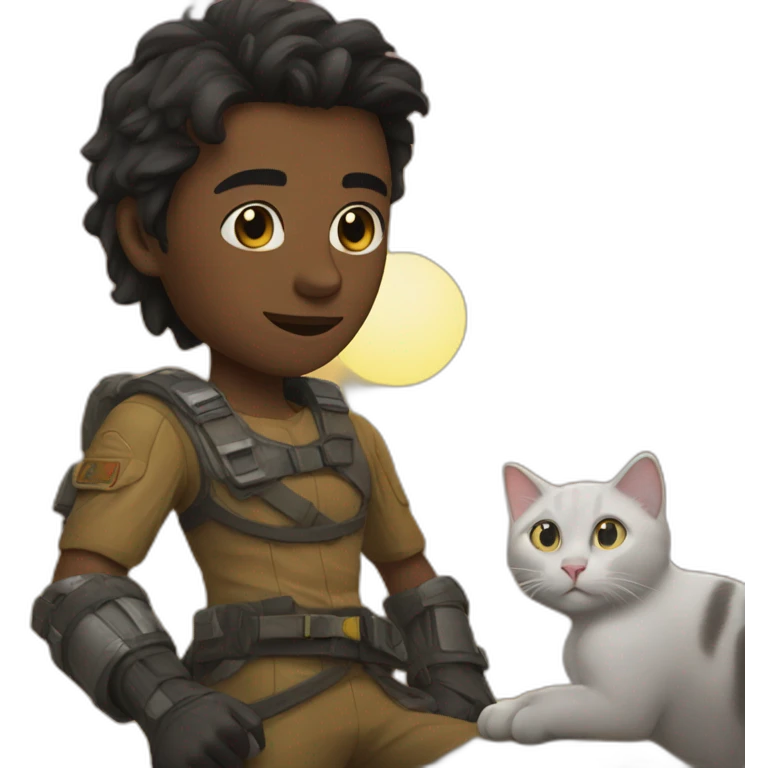 hero + cat emoji