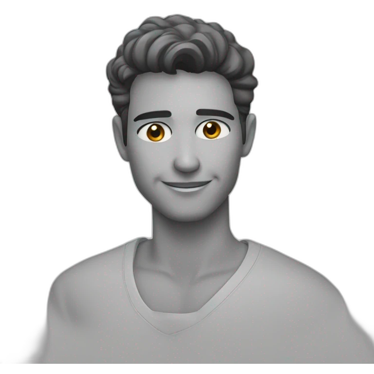 Moreno com coração na mão emoji