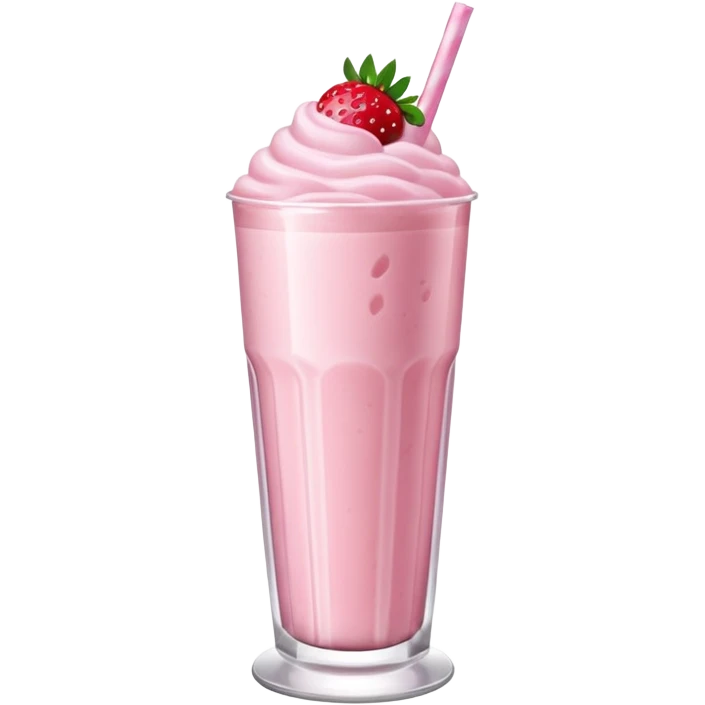 Strawberry milkshake emoji