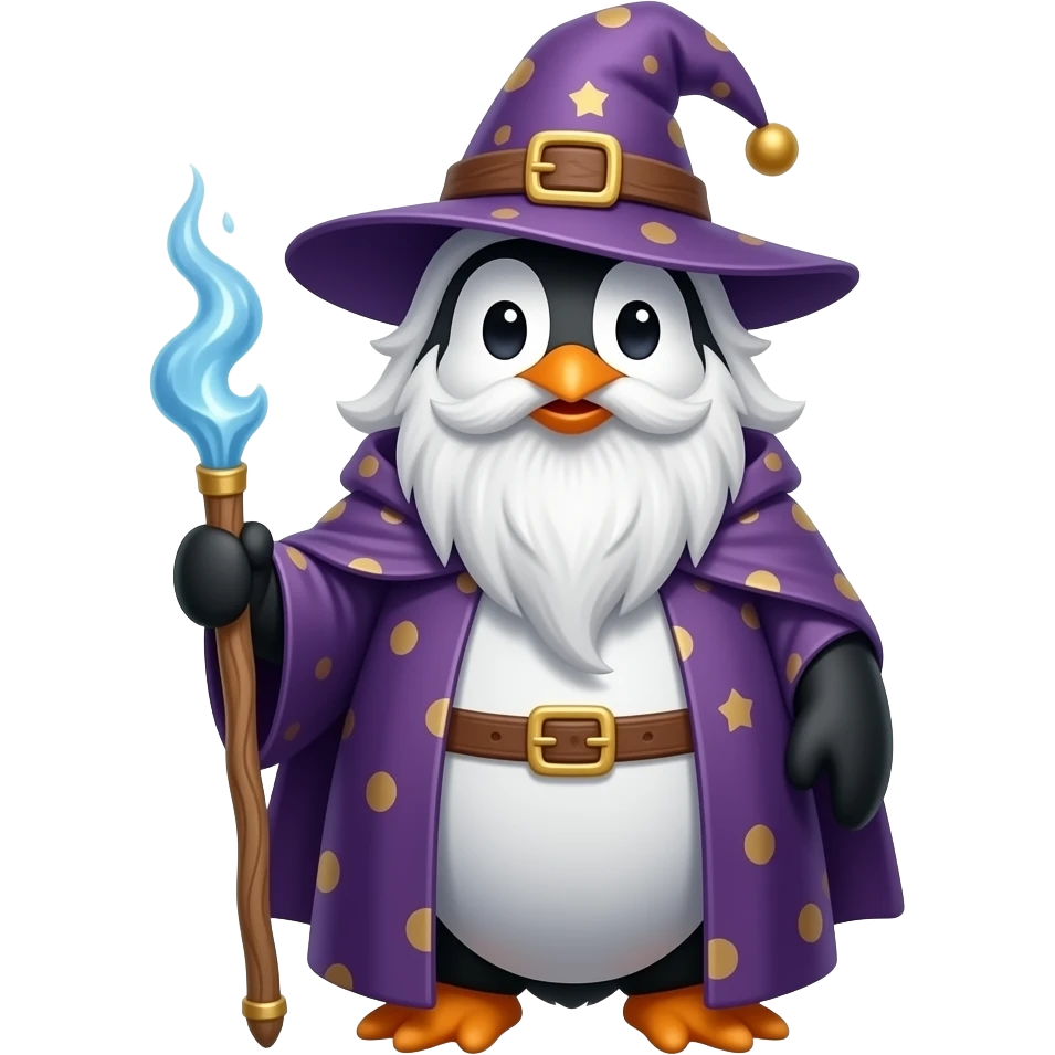 Penguin Wizard emoji