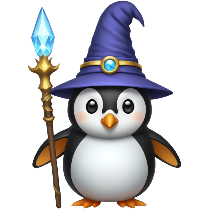Penguin Wizard emoji