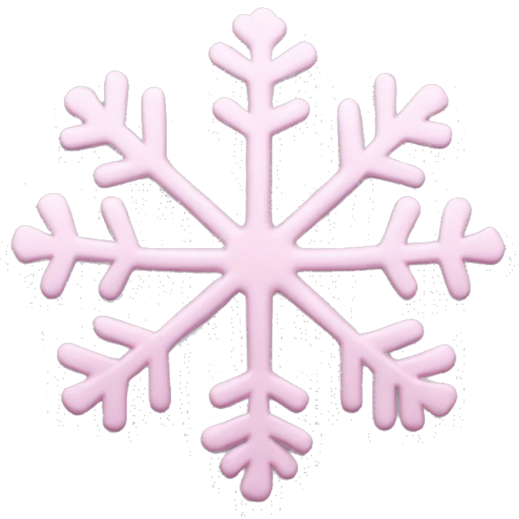 pastel pink snowflake  emoji