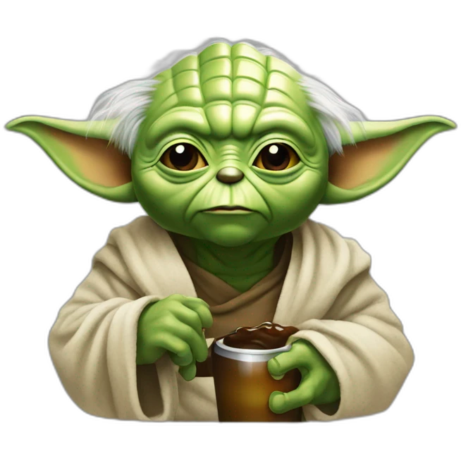 Yoda-dreak-a-Beer emoji