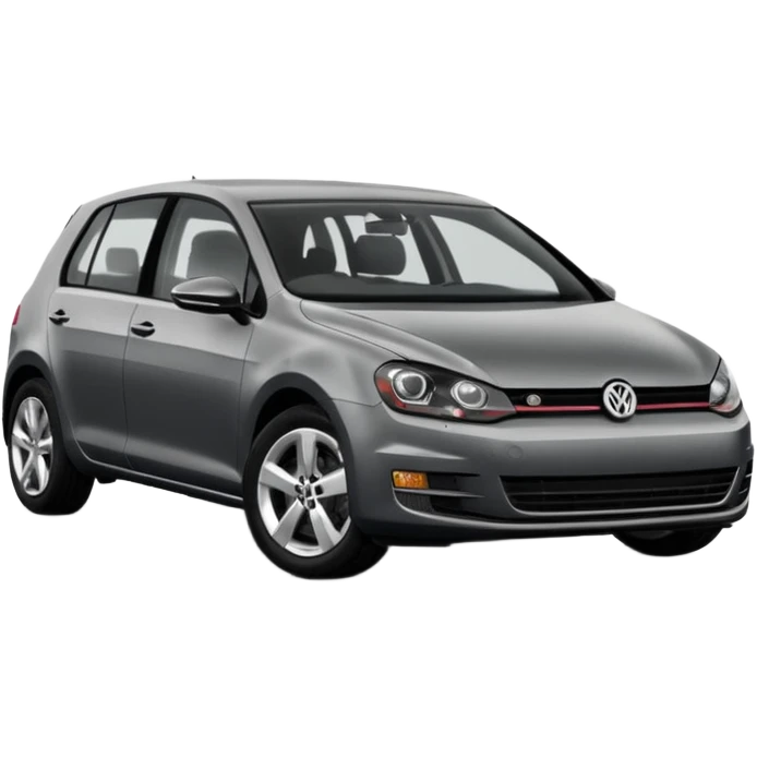 2013 Volkswagen Golf dark grey 5 door emoji