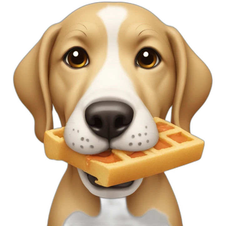 dog eating emoji