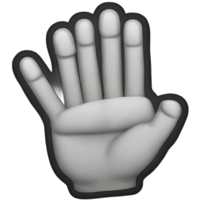 Drei Finger emoji