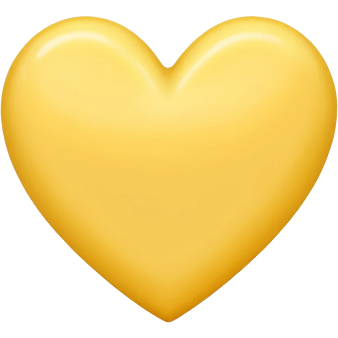 Butter yellow heart emoji