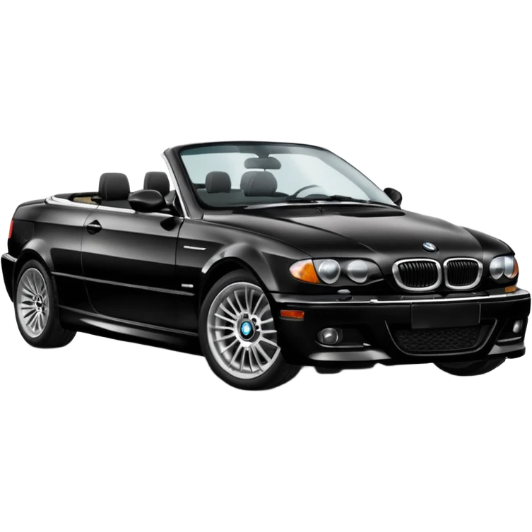 Black BMW 330ci convertible  emoji