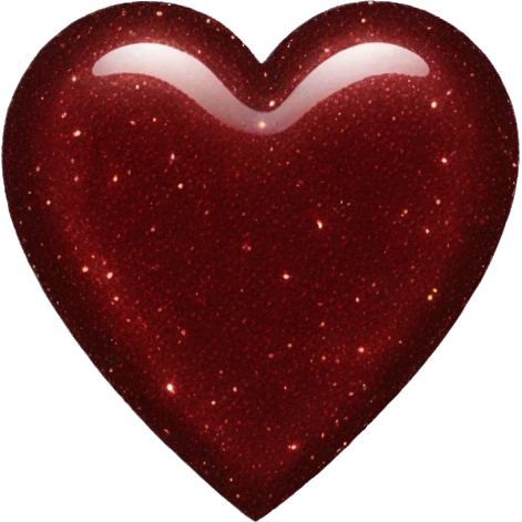 Dark red sparkly heart emoji