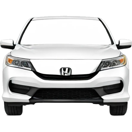 White 2017 Honda Accord  emoji