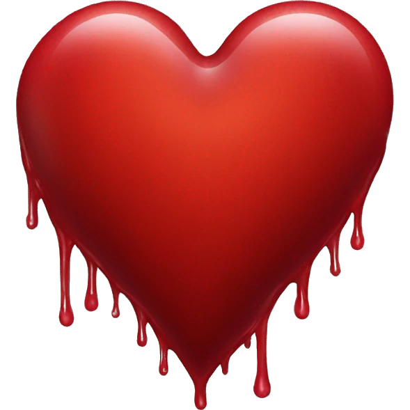 bleeding red heart emoji