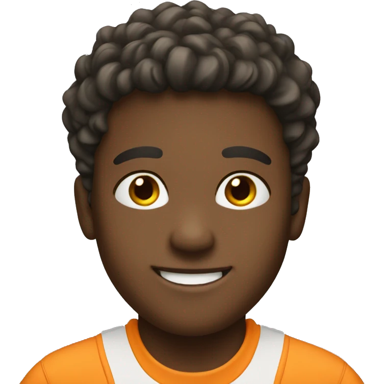 smiling boy in sportswear emoji
