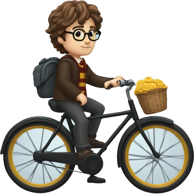 Harry potter sur un vélo  emoji