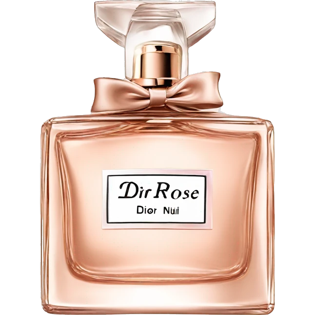 Realistic Dior rose gold perfume emoji