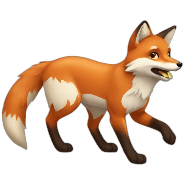 Hungry fox emoji