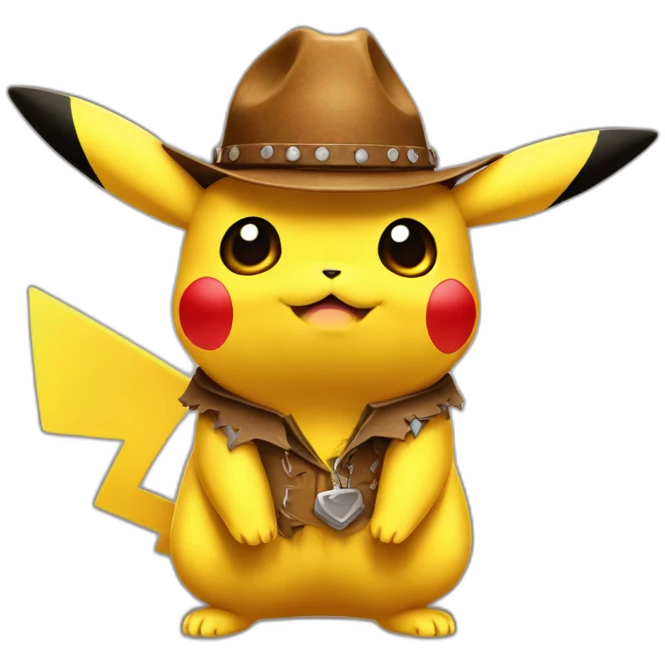 pikachu with cowboy hat  emoji