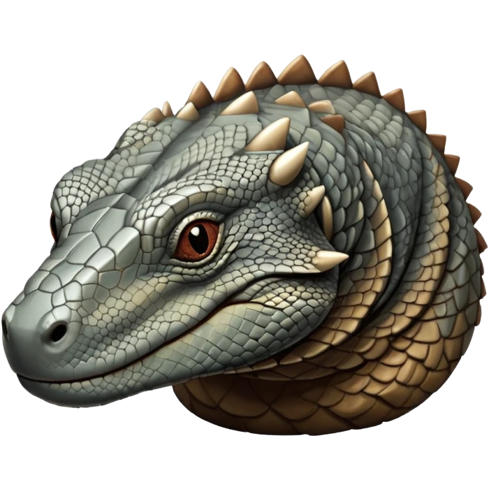 Komodo dragon How is It grey and brown emoji