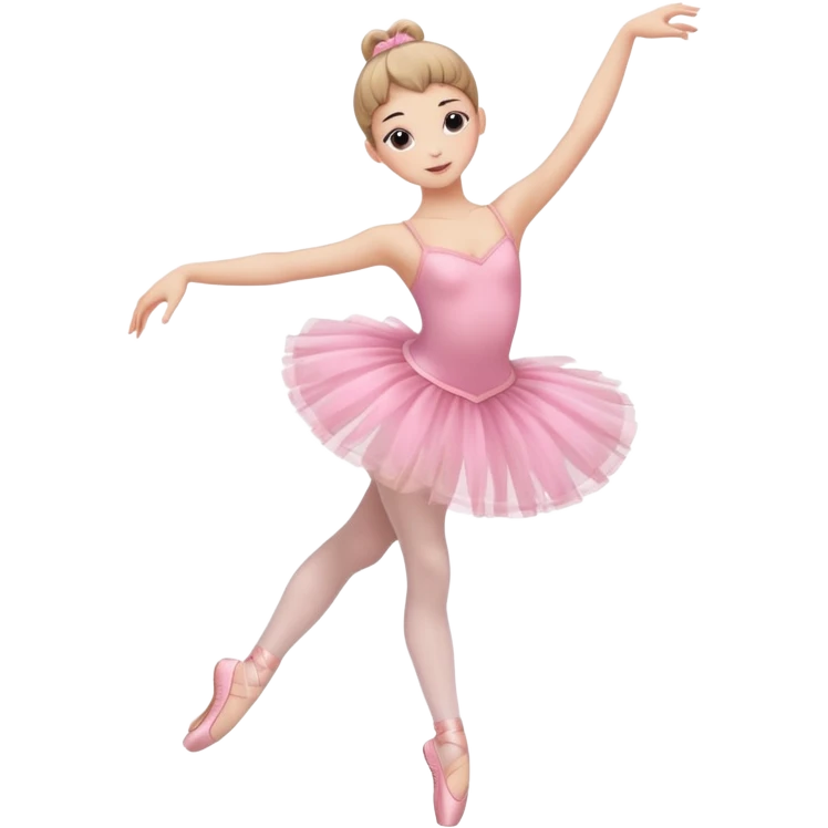 Ballerina full body pink emoji