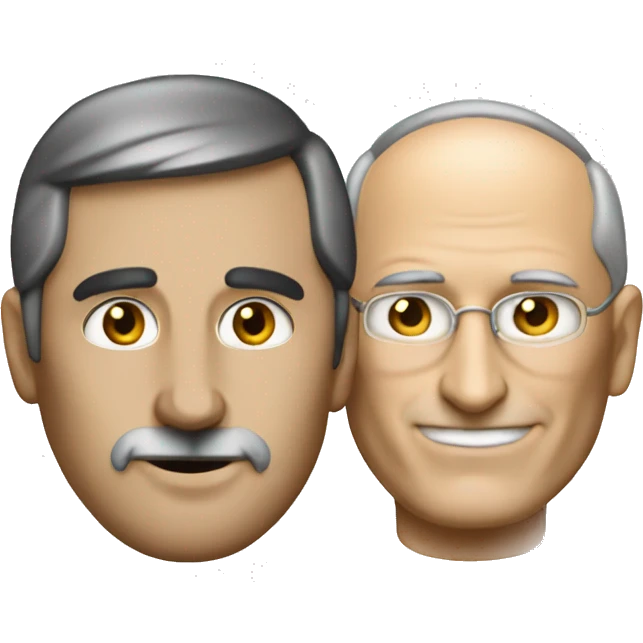 Ilon mask and Steve jobs  emoji