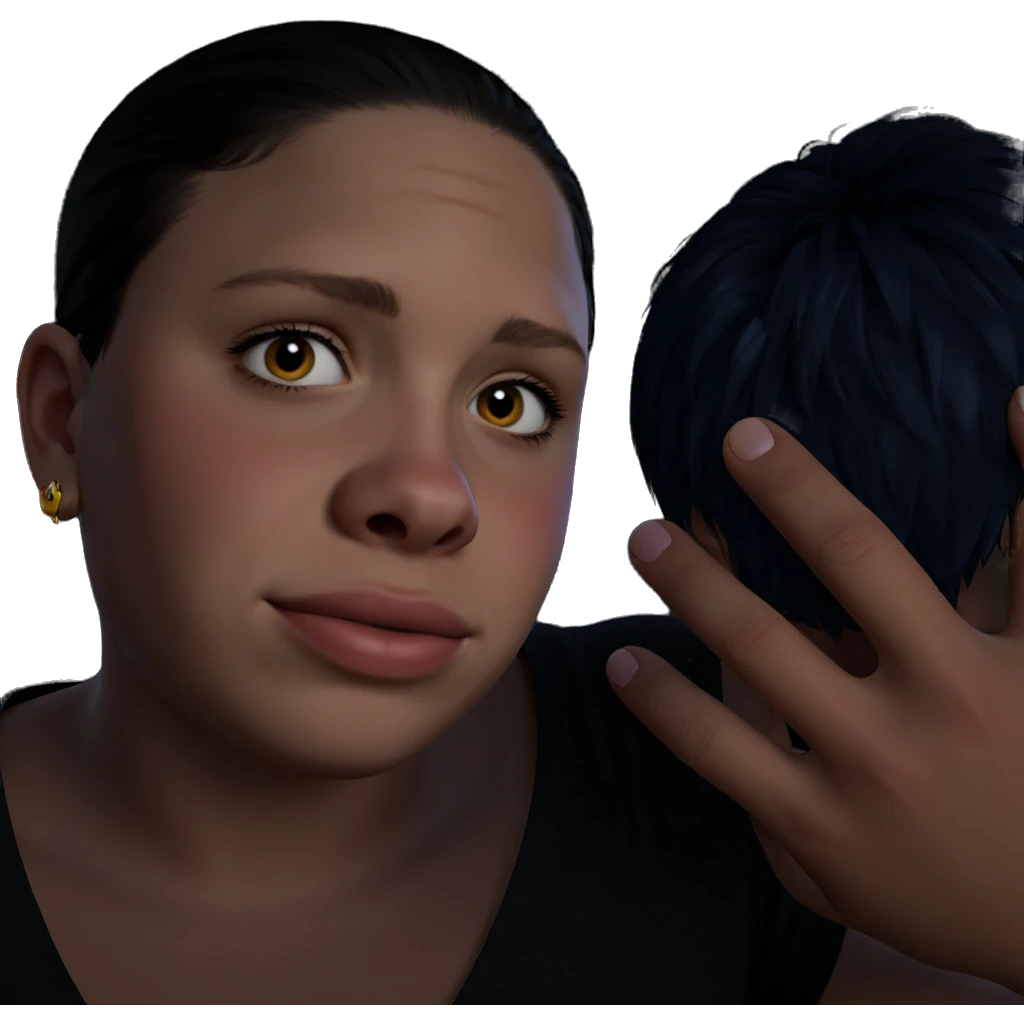 black haired boy with earrings emoji