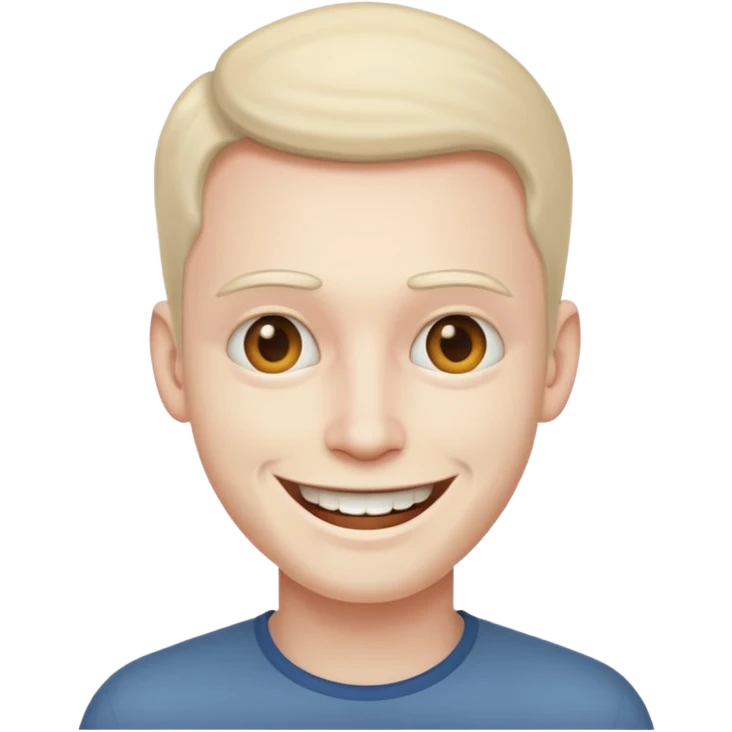 smile creepy man emoji