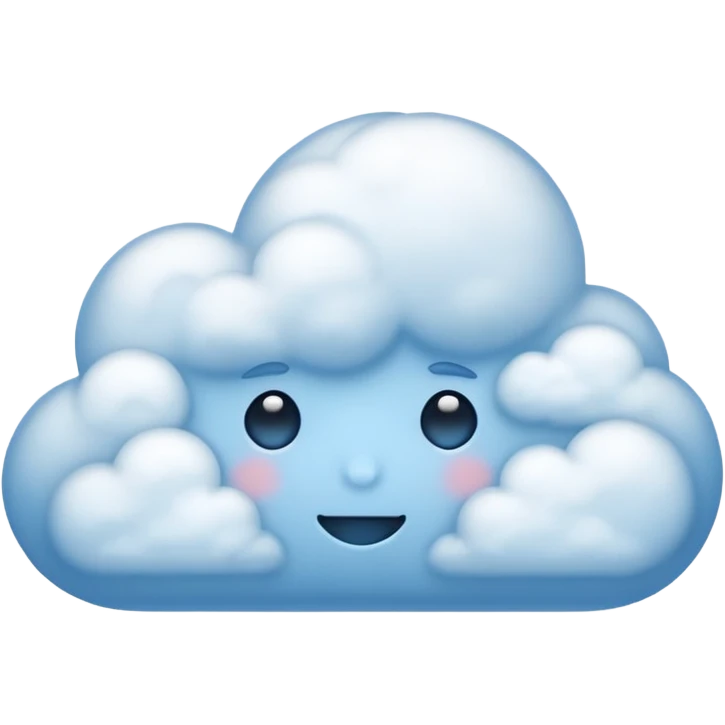 blue cloud emoji