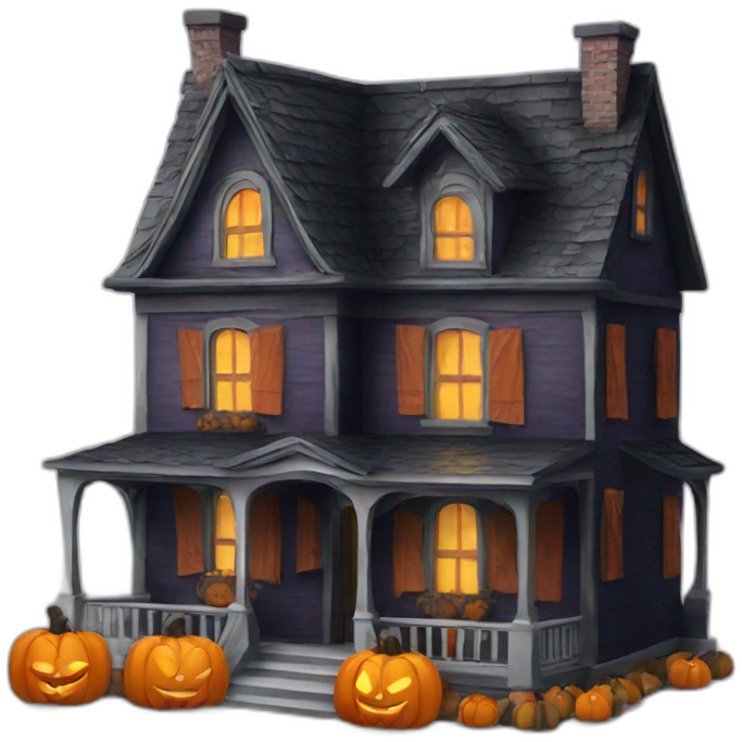 Halloween house emoji