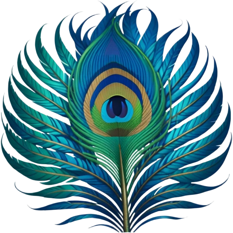 peacock feather emoji